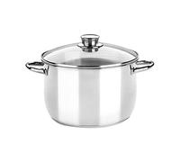 Monix Olla Óptima M453120 - 20 cm, 4 L, acero inoxidable con tapa de cristal