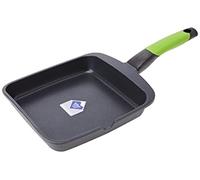 BRA Prior | Grill asador con rayas, 22 cm, aluminio fundido con antiadherente, apto para todo tipo de cocinas incluida inducción