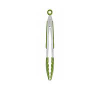 BRA Prior | Pinza de Cocina Apta para el Contacto con los Alimentos, Acero Inoxidable, Verde, 28.5 x 4 x 3.5 cm