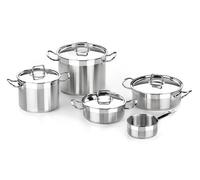 BRA Profesional | Batería 5 piezas, acero inoxidable 18/10, apta para todo tipo de cocinas incluídas de inducción