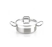 BRA Profesional | Cacerola Con Tapa de acero inoxidable Profesional 22 Cm | Apta para todo tipo de cocinas incluida inducción
