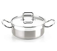 BRA Profesional | Cacerola Con Tapa de acero inoxidable Profesional 26 Cm | Apta para todo tipo de cocinas incluida inducción