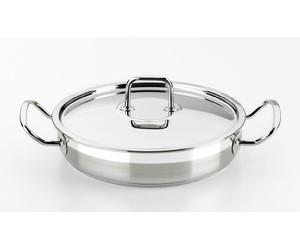 BRA Profesional | Rustidera con Tapa, Acero inox 18/10 | Apta para todo tipo de cocinas incluida inducción