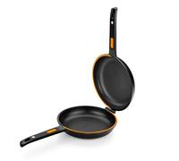 Bra - Sartén Efficient Duo, De 20 a 26 cm, Aluminio Fundido, Doble Sarten, Tortilla, Revestimiento Antiadherente, Mango Ergonómico