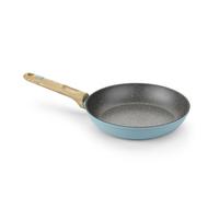 Bra - Sartén Nordik, De 18 a 28 cm, Aluminio Forjado, Revestimiento Antiadherente, Apto Inducción, Mango Imitación Madera, Fácil Limpieza