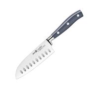 BRA Signature | Cuchillo santoku 130 mm, Acero Inoxidable alemán forjado con Molibdeno Vanadio, Mango Remachado ABS, Diseño Ergonómico, Hoja 1,6 mm espesor