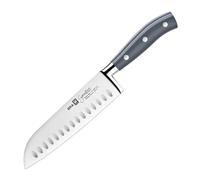 BRA Signature | Cuchillo santoku 180 mm | Acero Inoxidable alemán forjado con Molibdeno Vanadio, Mango Remachado ABS, Diseño Ergonómico, Hoja 1, 6 mm espesor