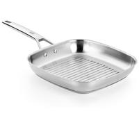 BRA Signature | Sartén para parrilla con estrías, 28 cm, acero inoxidable