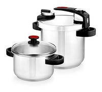 BRA Tekna Set de 2 Ollas a Presión 4/7L