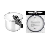BRA Vitesse - Olla A Presión 4 Litros, Acero Inoxidable, Apto Para Todo Tipo De Cocina Incluida Inducción. + Monix A990932 - Junta Para Olla A Presión, Silicona, Capacidad 4, 6 Y 7 Litros