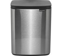 Brabantia Cubo de basura BO – 12 litros – Acero mate – Resistente a huellas