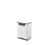 Brabantia Cubo de basura Bo 4 L – con pedal, cubo extraíble, compacto – Blanco