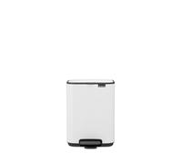 Brabantia Cubo de basura Bo 4 L – con pedal, cubo extraíble, compacto – Blanco