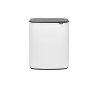 Brabantia Cubo de basura Bo Touch Bin 2x30 L Acero cepillado mate Antihuellas