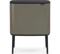 brabantia Bo Touch Bin 36 L con un Cubo de Basura - Platinum brabantia