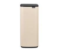 Brabantia Cubo de basura Bo Touch Bin 30 L, apertura Soft-Touch, cubo extraíble, Beige suave