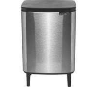 Brabantia Cubo de basura Bo alto 12 L Acero cepillado mate