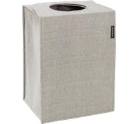Brabantia Cesto para ropa sucia 120367 rectangular 55 L plegable con apertura amplia gris claro