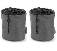 Brabantia - Bolsa para Pinzas con mosquetón para Colgar, Color Negro (Paquete de 2)