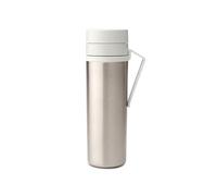 Brabantia - Botella térmica Make & Take con clip para el cinturón, Mantiene las bebidas calientes durante 6 horas o frías durante 12 horas, A prueba de fugas y apto para lavavajillas - Light Grey 0,5L