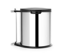 Brabantia Built-In - Cubo de Basura, 15L, Cubo Interior de plástico extraíble, Acero Reluciente