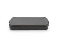 Brabantia Caja para almuerzo Make & Take plana. 1.1 L gris oscuro