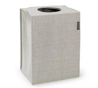Brabantia Cesto para ropa sucia 120367 rectangular 55 L plegable con apertura amplia gris claro