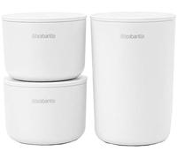 Brabantia 3 Botes de almacenaje ReNew blanco