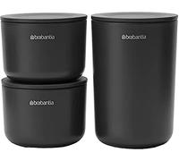 Brabantia Contenedores portaobjetos juego de 3 uds. gris oscuro