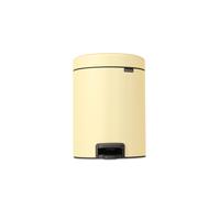 brabantia Cubo con Pedal Newicon, 5 Litros, Cubo Interior de Plástico - Mellow Yellow brabantia