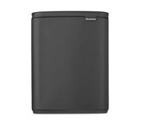 Brabantia Cubo de basura Bo 12 L Mineral Infinite Grey