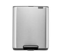 Brabantia Cubo de basura con pedal Bo 12 L Acero mate antihuellas