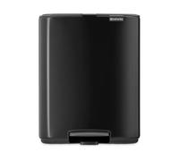 Brabantia Cubo de basura con pedal Bo 12 L Negro mate