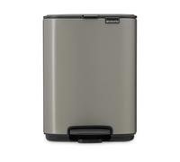Brabantia Cubo de basura con pedal Bo 4 L Platino