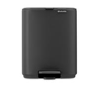 Brabantia Cubo de basura con pedal Bo 7 L Mineral Infinite Grey