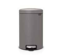 Brabantia cubo de basura de pedal, mineral gris hormigón, 12 litros