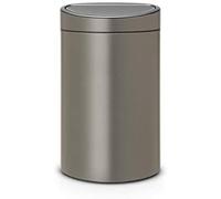 Brabantia cubo de basura dos compartimentos 10 + 23 litros plateado