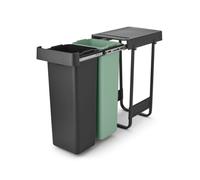 brabantia Cubo de Basura Integrado - Sort & Go - 2 x 30 L brabantia