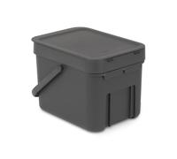 Brabantia Cubo de basura Short & Go 6 L gris
