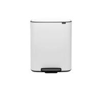 Brabantia Cubo de pedal Bo 2x30 l Mattschwarz