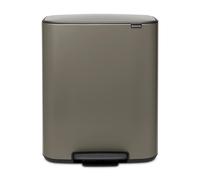 Brabantia Cubo de pedal Bo 2x30 L Platinum
