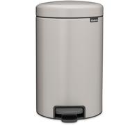 brabantia Cubo de Pedal Newicon, 12 Litros, con Cubo Interior de Plástico - Soft Grey brabantia