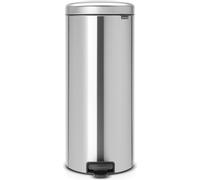 brabantia Cubo de Pedal Newicon, 30 Litros, con Cubo de Plástico - Matt Steel Fingerprint Proof brabantia