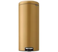 brabantia Cubo de Pedal Newicon, 30 Litros, con Cubo de Plástico - Warm Gold brabantia