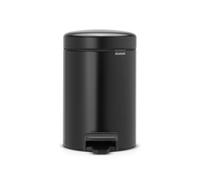 Brabantia Cubo pedal newIcon 3L Matt black (negro)