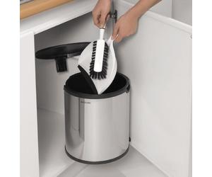 Brabantia De Luxe papelera 15 l acero-negro 418181