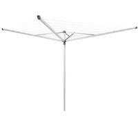 Brabantia Essential Tendedero Exterior Tipo Paraguas, Acero Inoxidable, Gris Metalizado, 40 m de Cuerda