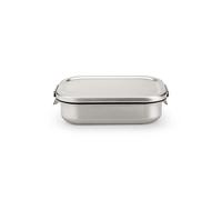 Brabantia - Fiambrera acero inoxidable Make & Take con separador ajustable, Diseño duradero y atemporal para sándwiches, wraps y tentempiés - Matt Steel, Mediano