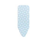Brabantia - Funda para Tabla de Planchar C - 124 x 45 cm - Juego Completo de Funda de 100% Algodón & Capa de Espuma Duradera de 8 mm - para Planchas Normales & de Vapor - Lavable - Fresh Breeze