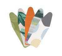 Brabantia Funda Protectora para Mesa de Planchar, Algodón, Surtido Multicolor, 110 x 30 cm